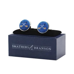 Golf Clubs Cufflinks (Blueberry)