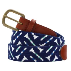 Golf Tee Pattern Belt (Dark Navy)
