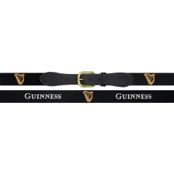 Guinness Belt (Black) (Black Leather)