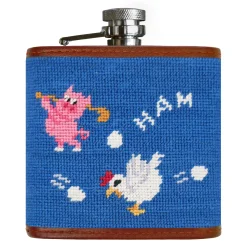 Ham and Egging Flask (Blue)