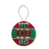 Ho Ho Ho Ornament (Red and Dark Kelly)