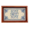 Home Sweet Home Valet Tray (Light Khaki) (Chestnut Wood)