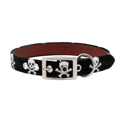 Jolly Roger Dog Collar (Black)