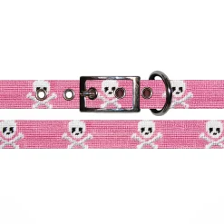 Jolly Roger Dog Collar (Pink)
