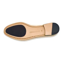 Jolly Roger Women's Linen Belgian Loafers (Navy Linen)