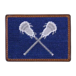 Lacrosse Sticks Card Wallet (Classic Navy)