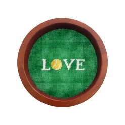 Love All Wine Bottle Coaster (Dark Kelly)