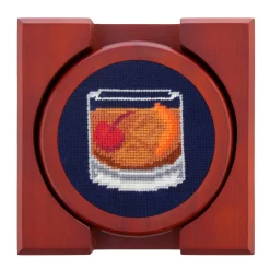Make An Old Fashioned Coasters (Dark Navy)