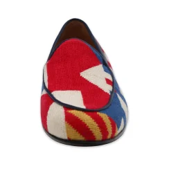 Nautical Flags Pattern Belgian Loafers