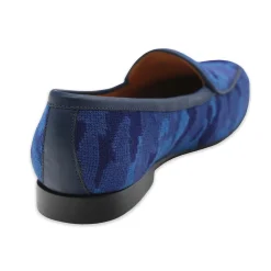 Navy Camo Belgian Loafers