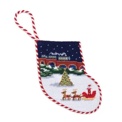 North Pole Stocking Ornament (Red Cord)