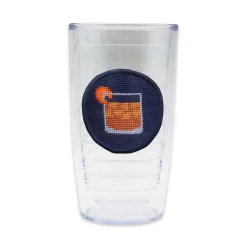Old Fashioned Tumbler (Dark Navy) (Navy Edge)