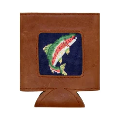 Rainbow Trout Can Cooler (Dark Navy)