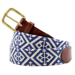 Scarsdale Belt (Classic Navy-Light Khaki)