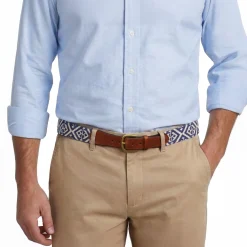 Scarsdale Belt (Classic Navy-Light Khaki)