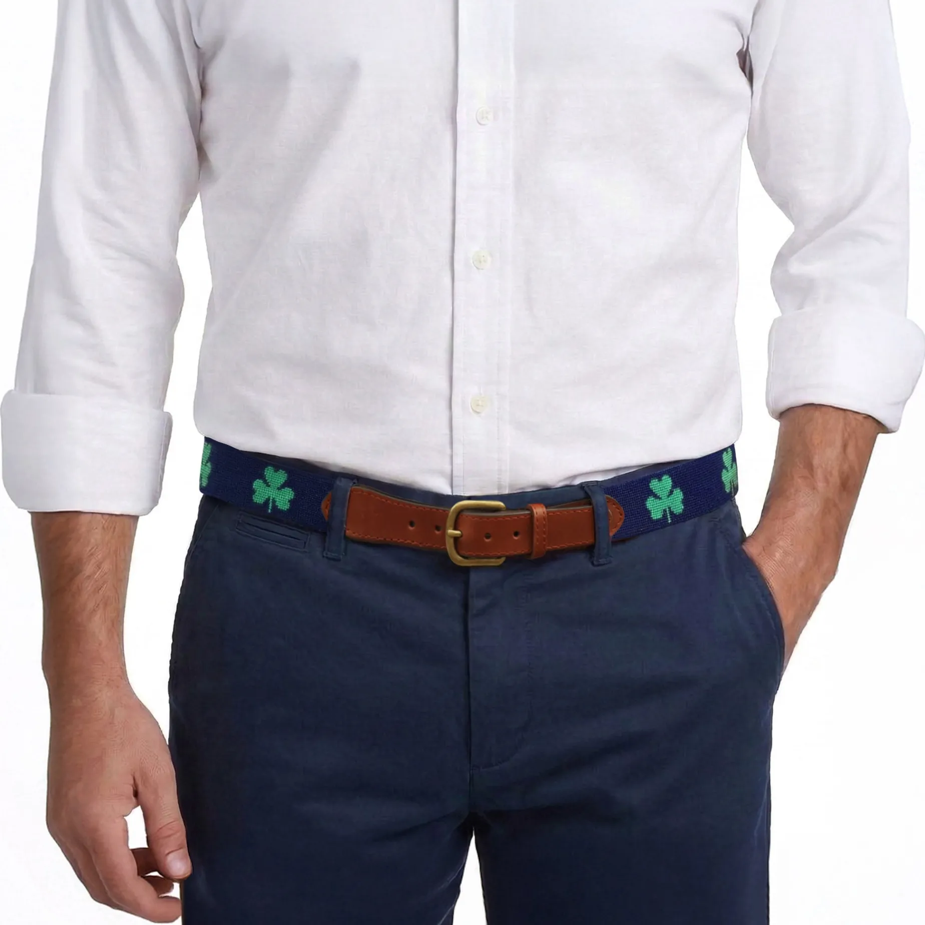 Shamrock Belt (Dark Navy)