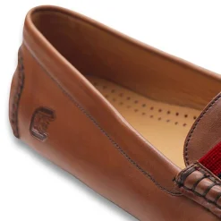 South Carolina Surcingle Driving Shoes (Garnet-Black) (Chestnut Leather-Logo)