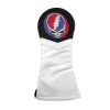 Steal Your Face Fairway Headcover (Black) (White Leather)