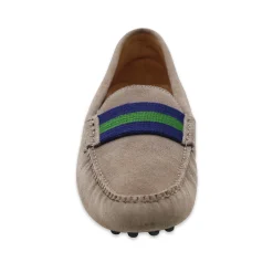 Surcingle Driving Shoes (Dark Navy-Forest) (Smoke Suede)