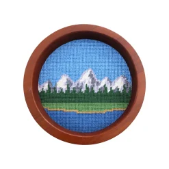 Tetons Wine Bottle Coaster