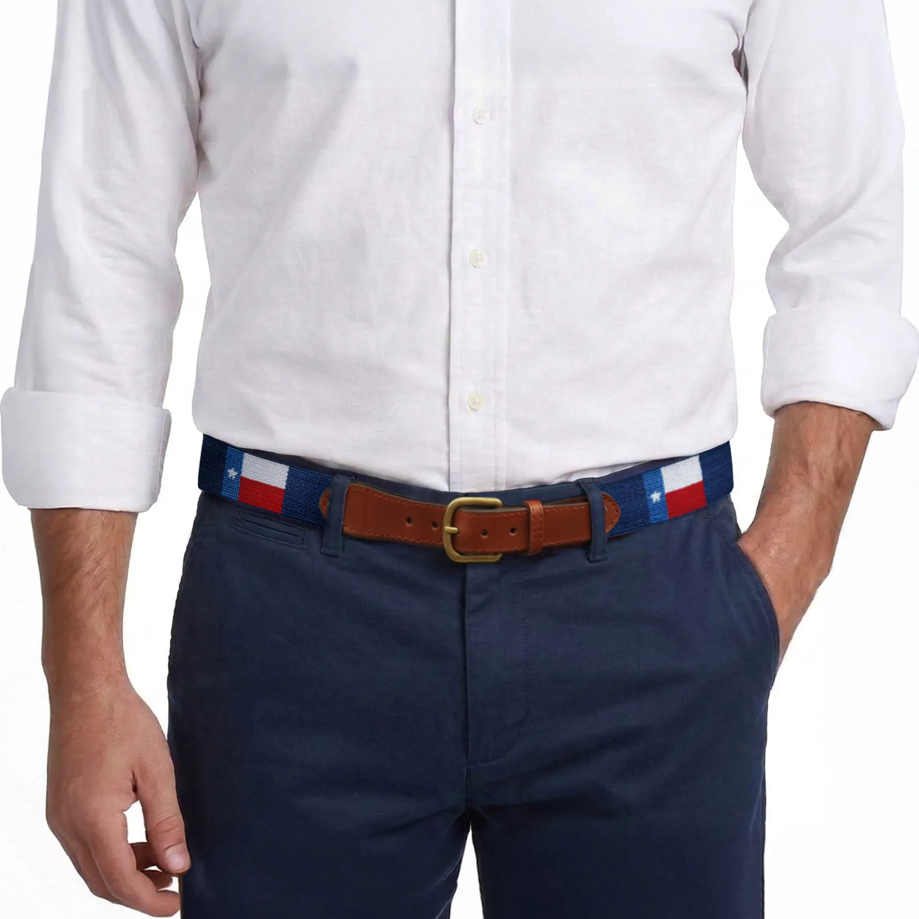 Texas Flag Belt (Classic Navy)