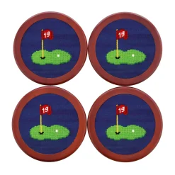 19th Hole Coasters (Classic Navy)