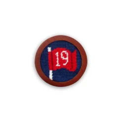 19th Hole Flag Golf Ball Marker (Classic Navy)