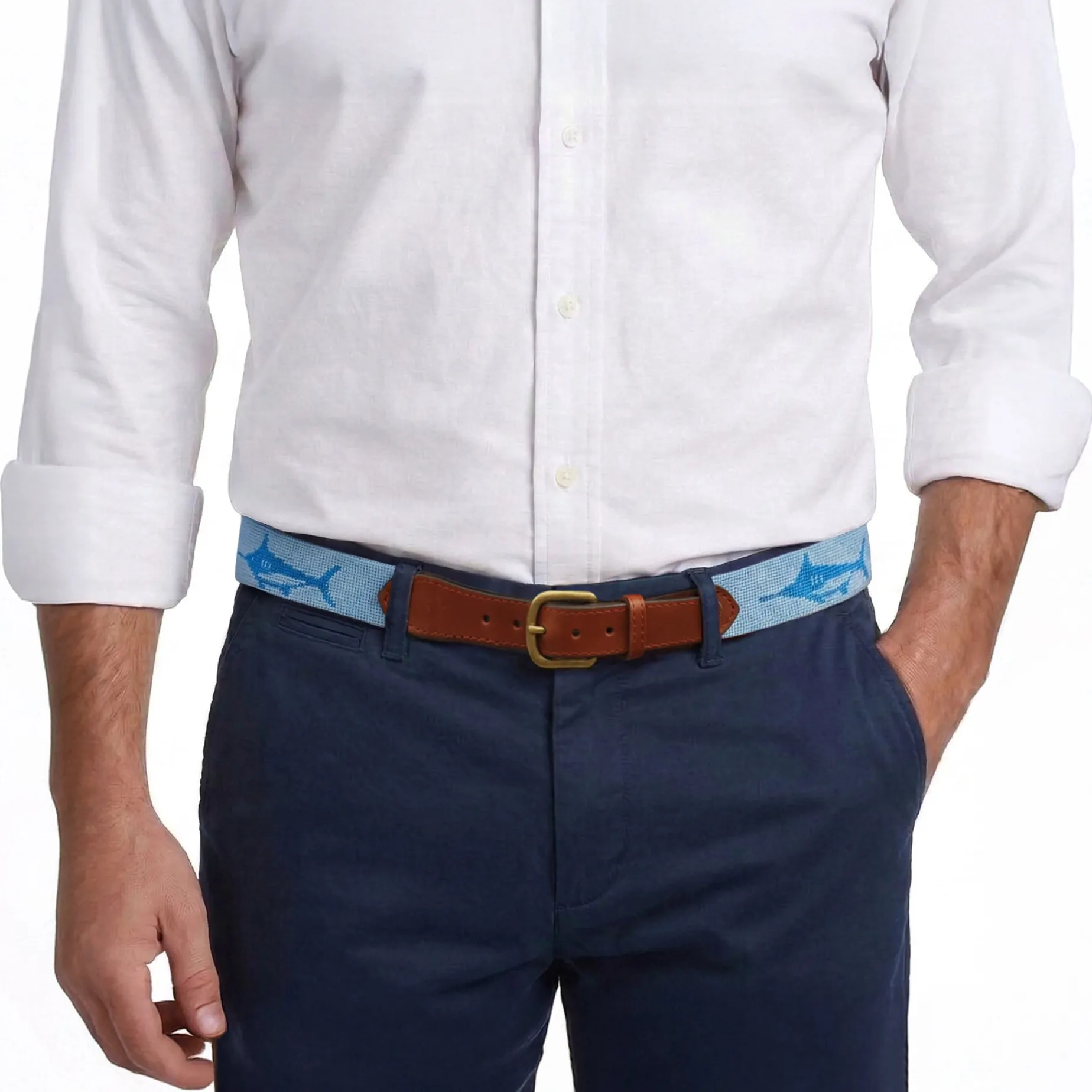 Trophy Marlin Belt (Sky Blue)
