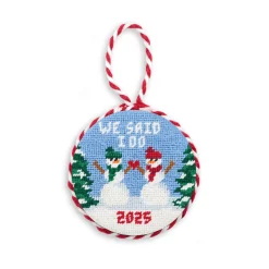 We Said I Do Snowmen 2025 Ornament