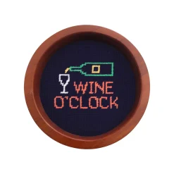 Wine O'Clock Wine Bottle Coaster (Midnight)