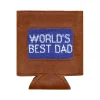 World's Best Dad Can Cooler (Royal)