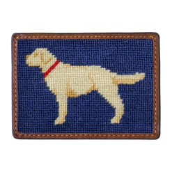 Yellow Lab Card Wallet (Classic Navy)