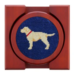 Yellow Lab Coasters (Classic Navy)