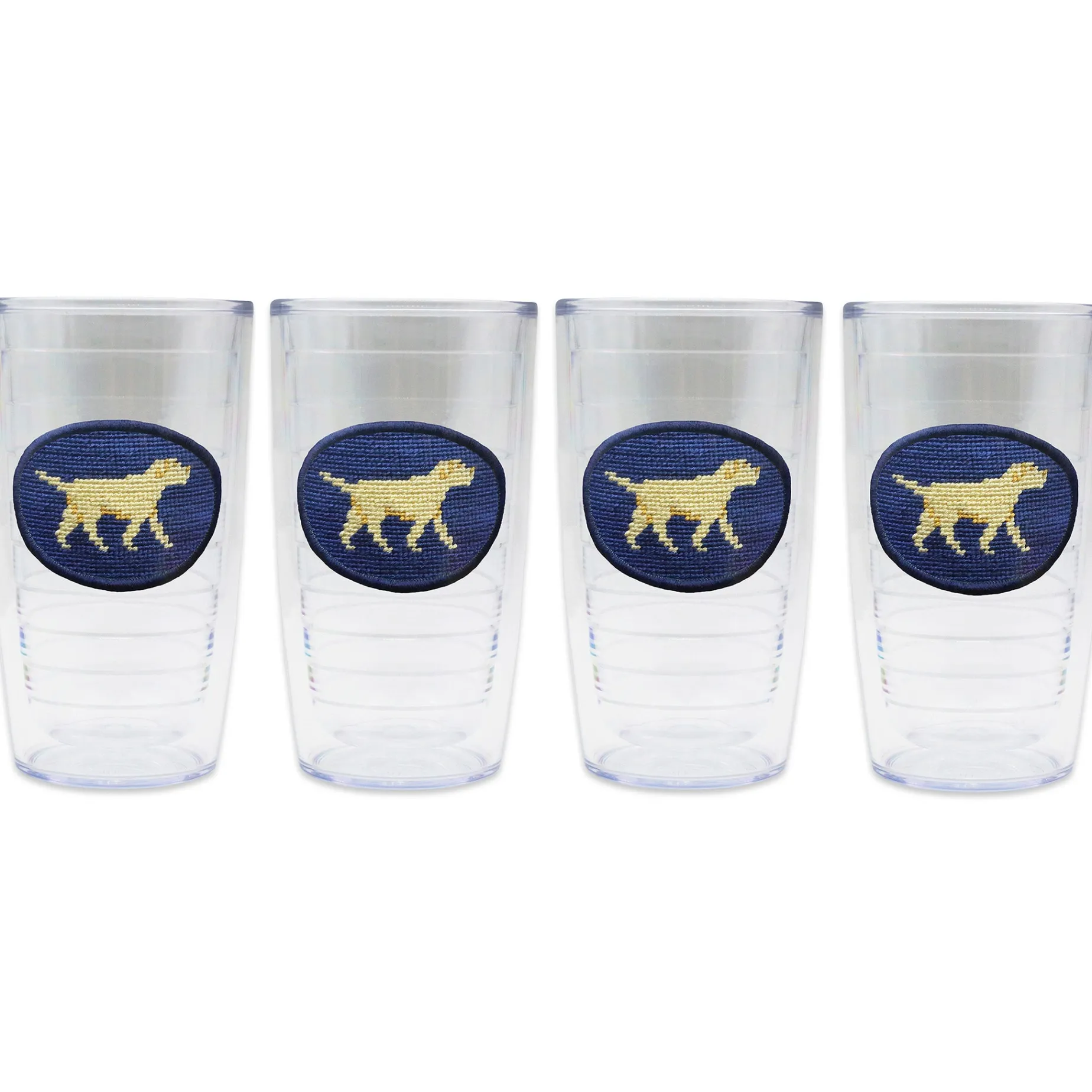 Yellow Lab Walking Tervis Tumbler (Classic Navy)